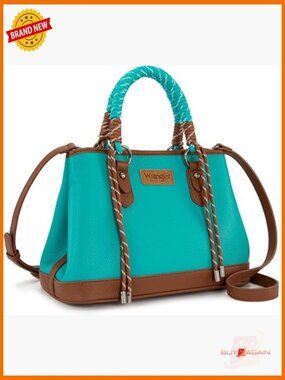 Designer Braided Rope Top Handle Satchel Purse Tote Bag